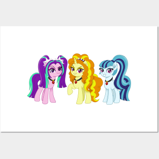 Dazzlings ponies Posters and Art